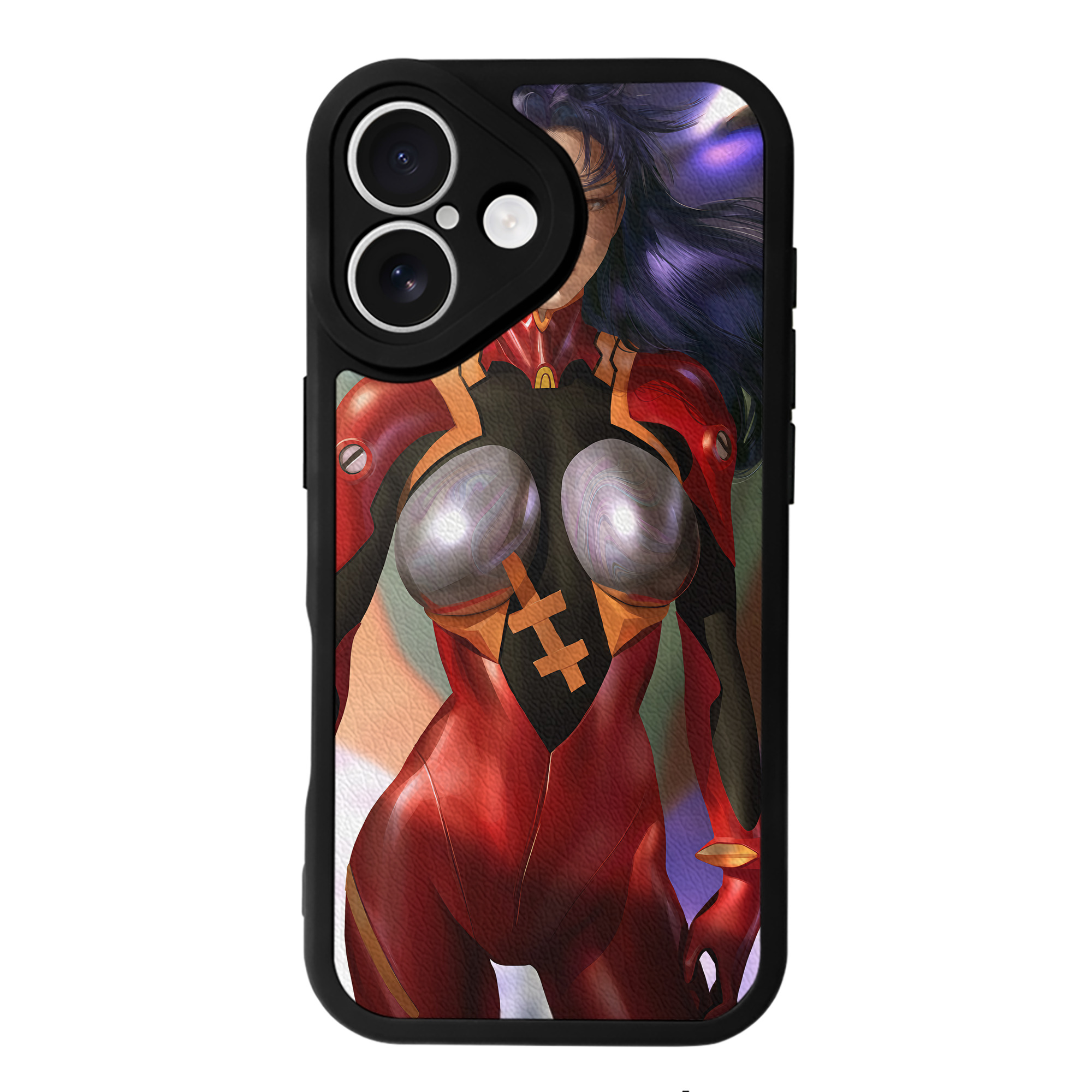 （画像用） EVA 新世紀エヴァンゲリオン 【iPhone 16シリーズ対応】シリコンスマホケース（レザー調） 材質：シリコン